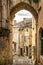 St Emilion streets. Medieval architecture. Aquitaine, France, Europe