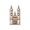 St. Gallen Cathedral landmark of Switzerland icon