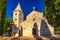 St George Church in Primosten town, a tourist destination on the