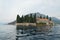 St George Islet in the bay of Kotor, Montenegro