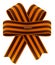 St. George ribbon bow. Symbol of Russian Victory Day