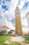 St. George`s Parish Church tower, Piran town , Slovenia