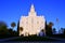 St George Utah LDS Mormon Temple in Early Morning