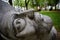 St Gereon head statue on the park in Cologne, Germany