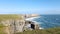 St Govans coastal cliff near Bosherston, in the Pembrokeshire Coast National Park, Wales