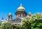 St. Isaac`s Cathedral dome ini spring, Saint Petersburg, Russia