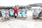 St. Ives Harbour deckchairs, Cornwall, UK