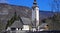 St. John the Baptist`s Church, Triglav national park Cerkev Sv. Janeza Krstnika, Triglavski narodni park - Ribcev Laz, Slovenia