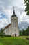 St. John`s Church against stormy clouds, Viljandi