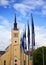 St. John\'s Church, neogothic style, 1860 on Freedom Square. Tallinn, Estonia.