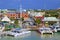 St John`s and a cruise port in Antigua, Caribbean