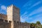 St Jorge castle detail in Lisbon, Portugal