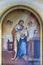St Joseph holding child Jesus, altar of St Joseph in the church of Holy Trinity in Barilovicki Cerovac, Croatia