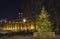 St. Katherine Docks in London During Christmas