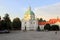 St. Kazimierz Church at the New Town Market Square at sunset, Warsaw