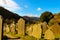 St. Kevin`s monastic city at Glendalough famed for its rounds towers, and Celtic crosses