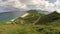St. Kitts nature landscape. Scenic view at St. Kitts and Nevis. Caribbean cruise ship destination.