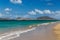 St Kitts taken from a beach on St Nevis