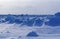 ST LAURENT BAY COVERED BY ICE AND SNOW, QUEBEC IN CANADA