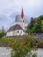 The St. Leonard\\\'s Church and the Bregenzer Ache river