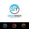 ST Letter Logo Wireless Template