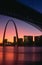 St. Louis Arch and skyline at night, MO