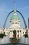 St. Louis Courthouse and Gateway Arch with Fountain