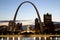 ST Louis Gateway Arch from across Mississippi river