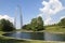ST Louis landmarks Gateway Arch National Park view MO USA