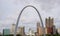 St.Louis Missouri gateway arch,architecture,clouds,sky