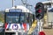 St. Louis, Missouri, United States - circa 2016 - Metrolink commuter passenger train at Shrewsberry station