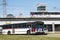 St. Louis, Missouri, United States - circa 2016 - Metrolink commuter passenger train at Shrewsberry station