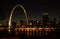 St. Louis Skyline at night.