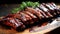 St. Louis-Style Ribs: Trimmed Spare Ribs with Sweet Barbecue Sauce