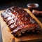 St. Louis-Style Ribs: Trimmed Spare Ribs with Sweet Barbecue Sauce