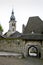St. Lucia Church and castle gate in oldest brass city in the world Stolberg Germany