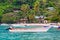 St. Lucia - Colorful Fishing Boat Off Soufriere