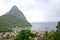 St. Lucia Pitons & Ship