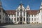 St. Mang abbey in FÃ¼ssen a touristic and historic town on the romantic road