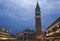 St.Mark Bell Tower at night, Venice