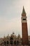 St Mark`s Campanile in Venice, Italy