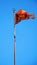 St. Mark`s Square and Venetian flag, in Venice, Italy