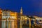 St. Marks Campanile and Grand canal, night, Venice