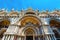 St Markâ€™s Basilica in Venice, Italy. Famous Saint Markâ€™s cathedral is top tourist attraction of Venice. Old building with