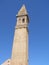 St Martin Bishop church leaning bell tower in Venice