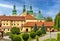 St. Mary Basilica and Bernardine Order monastery within the Calvary pilgrimage complex in Kalwaria Zebrzydowska in Poland