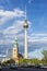 St Mary church and telecommunications tower in Berlin, Germany