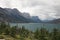 St. Mary Lake and wild goose island in Glacier national park,Montana,USA