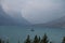 St. Mary Lake and wild goose island in Glacier national park,Montana,USA