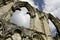 St Mary\'s Abbey ruin,view of old wall in York, England, United Kingdom